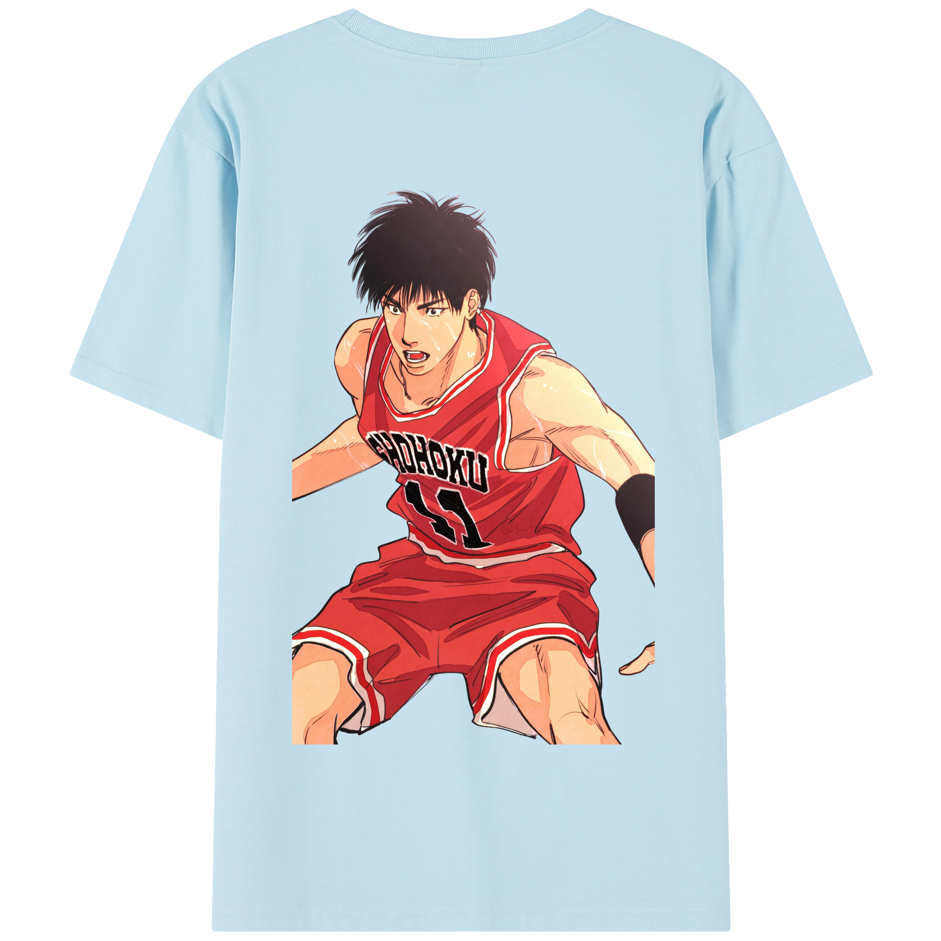 SLAM DUNK／スラムダンク 綿100％半袖Tシャツ（背面プリント）